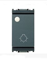 Pulsante 1P NO 10A luce LUM.TE GRIGIO