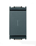 Pulsante 1P NO 16A grigio