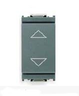 Pulsante commutatore 2P 10A GRIGIO
