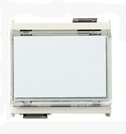 Pulsante targh. 1P NO 10A 12-24V BIANCO