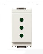 Presa 2P+T 10A P11 bianco
