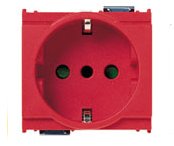 Presa 2P+T 16A P30 rosso