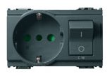 Presa 2P+T 16A P30 intb+MT C16 GRIGIO