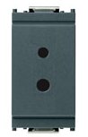 Presa polarizzata 2P 6A 24V SELV GRIGIO