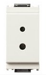 Presa polarizzata 2P 6A 24V SELV BIANCO