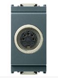 Presa connettore 5P DIN 41524 GRIGIO