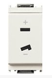 Presa polarizzata 2P 6A 24V SELV BIANCO