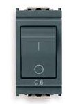Interruttore MT 1P+N C6 120-230V GRIGIO