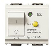 Interruttore MTDiff.1P+N C10MA BIANCO