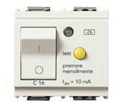 Interruttore MTDiff.1P+N C16 10MA BIANCO