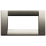 Placca classica 4M met.cromo nero