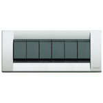Placca classica 6M met.argento METALL.