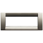 Placca classica 6M met.cromo nero