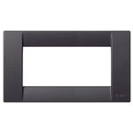 Placca classica 4M silk nero