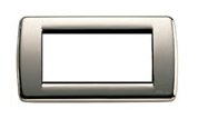 Placca rond? 4M met.cromo nero