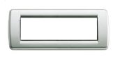 Placca rond? 6M met.argento METALL.