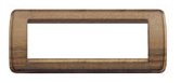 Placca rond? 6M legno noce