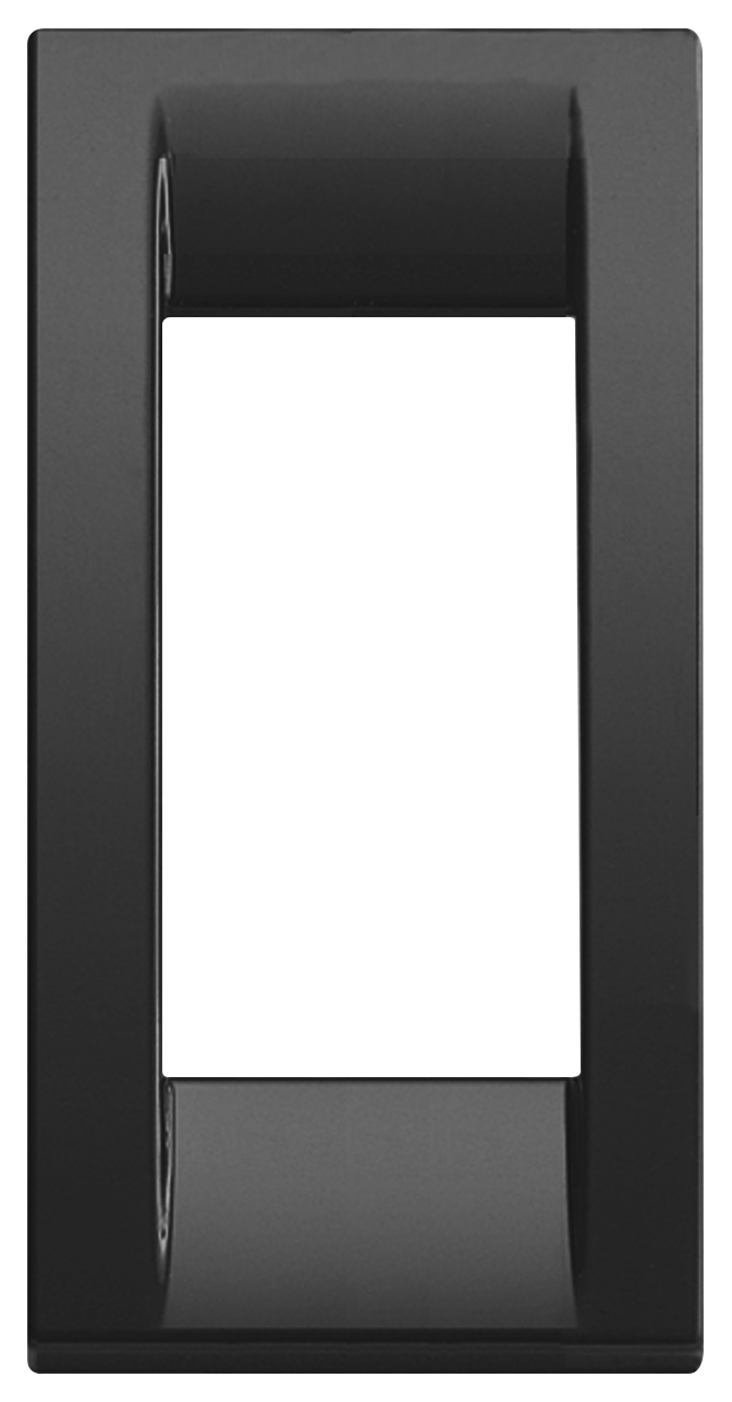 Placca classica 1M pann.tecn. nero