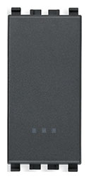 Interruttore 1P 16AX grigio