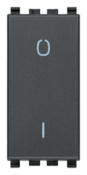 Interruttore 2P 16AX grigio