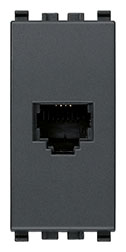 Presa RJ11 6/4 grigio