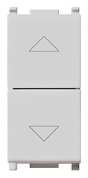 DUE PULSANTI INTERBL.1P NO+NO10A SILVER