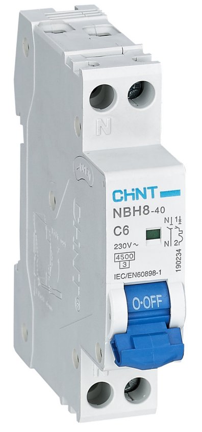 INTERR. MAGNETOTER. COMPATTO NBH8-40/C6-1PN-4,5 - 1P+N 6A CURVA C