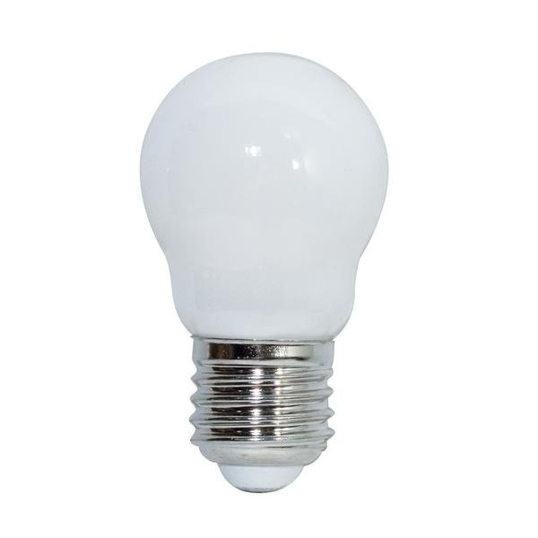 LAMP.LED SFERA OPALE 4,5W E27 2700K 470LM 320 ° 45X78MM FILOLED
