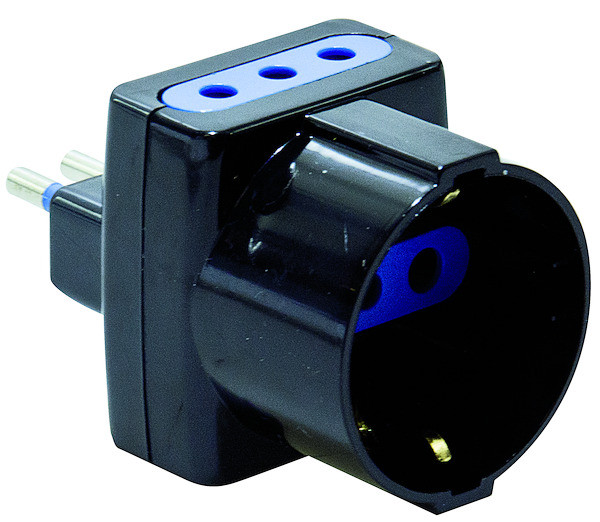TRIPLA 1 SPINA 10A - 2 PRESE 10A + 1 PRESA SCHUKO