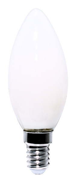 Lampada FILOLED oliva E14 7W opale bianco latte 3000°K 320°