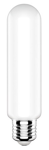 Lampada FILOLED tubolare T38 opale bianco latte 14W 3000°K dimmerabile E27