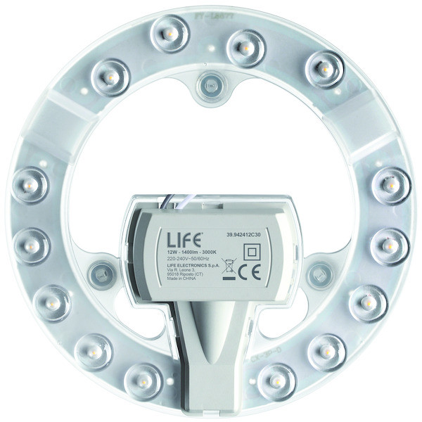 Lampada LED modulo a disco con magnete Ø 137mm 12W 4000°K 170°