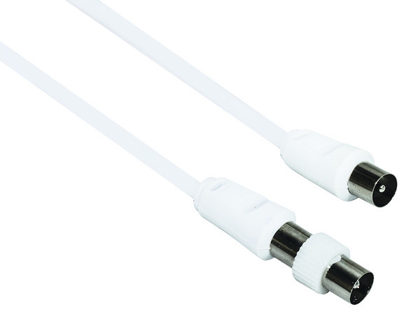 CAVETTO TV 2,0mt spina/presa + Adattatore spina/spina