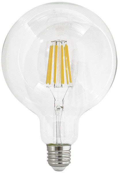 Lampada FILOLED GLOBO Ø 125 12W 1521Lm chiara trasparente 3000°K