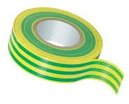 NASTRO ISOLANTE 15X10 GIALLO VERDE 0.13 MM