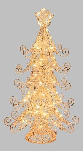 Albero Natale Abete Metallo H35cm VPM-F Rame