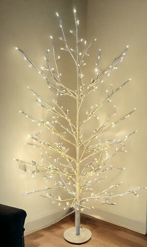 Albero Ramo TIGLIO Bianco 330 MicroLED