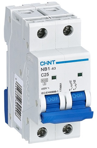 Interruttore aut. magnetotermico 2P 16A CURVA C 6KA