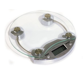 BILANCIA CUCINA ELETTR.5KG. C/ VETRO SOST.DA CU001
