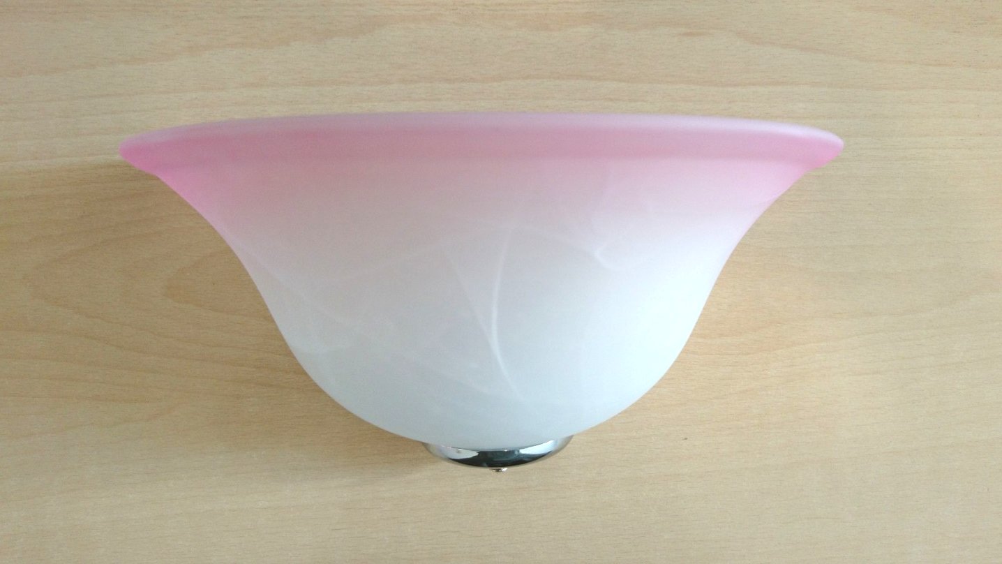 APPLIQUE D.30 VETRO ROSA ALABA STRO CON RILIEVO