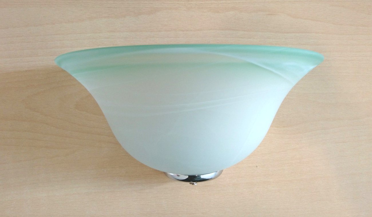 APPLIQUE D.30 VETRO VERDE ALAB ASTRO CON RILIEVO