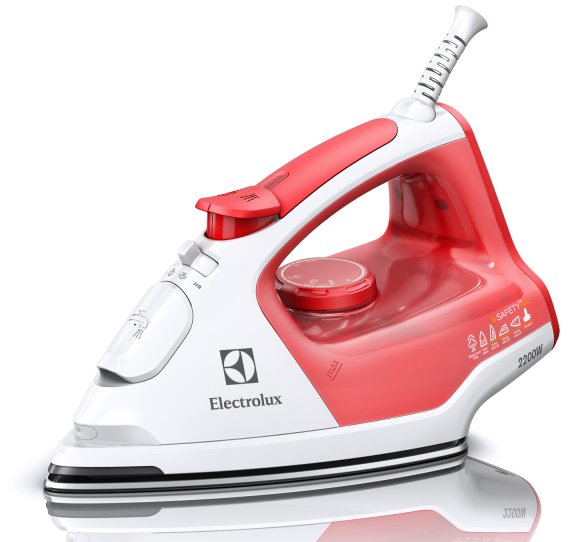 Ferro da stiro a vapore SAFETY PLUS 2200W ELECTROLUX con piastra in Ceramica GLISSIUMTM80