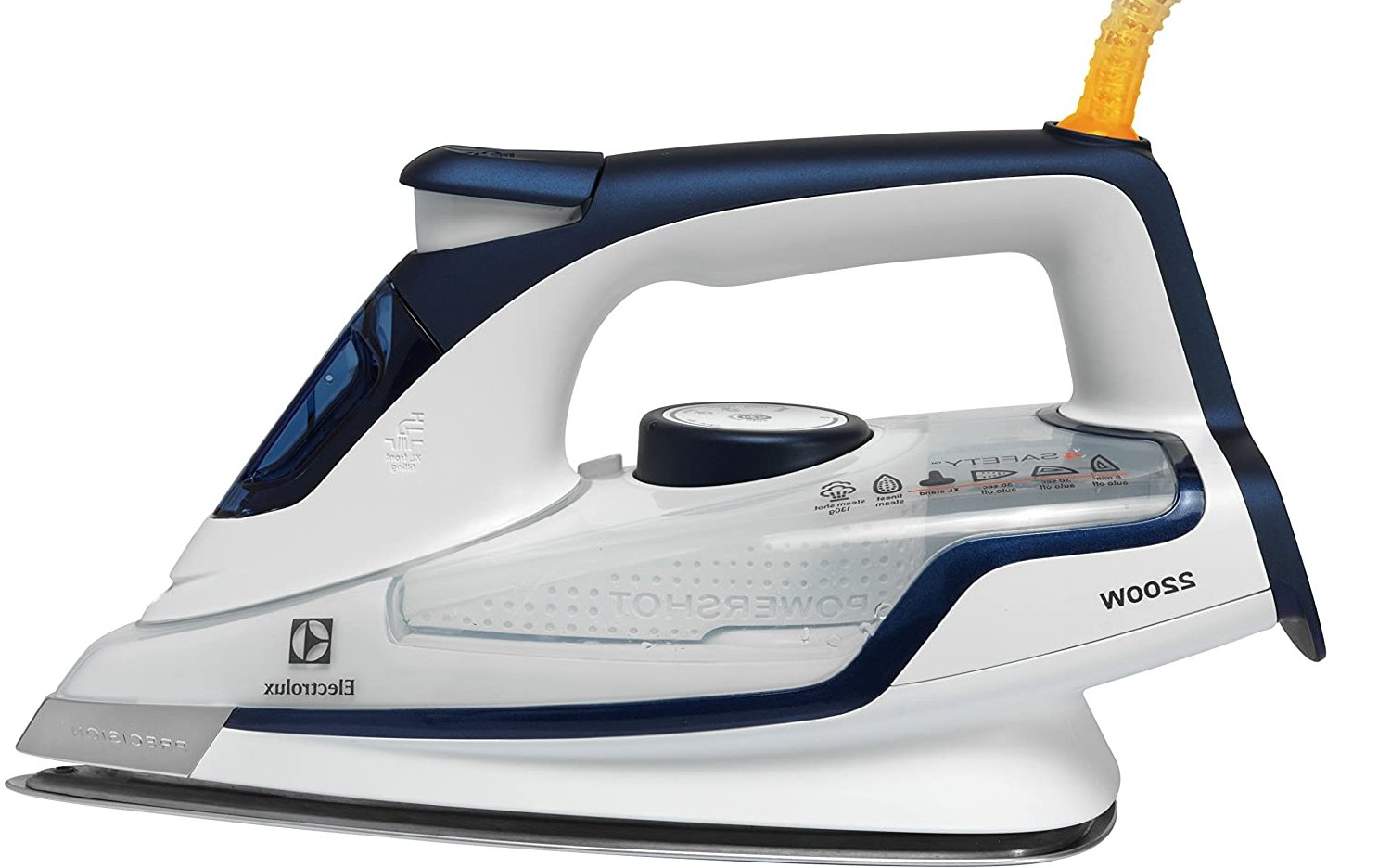 Ferro da stiro a vapore SAFETY PRECISION 2200W ELECTROLUX piastra anodizzata RESILIUMTM 500 fori antigraffio