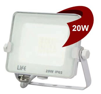 PROIETTORE SLIM BIANCO IP65, LED SMD Serie