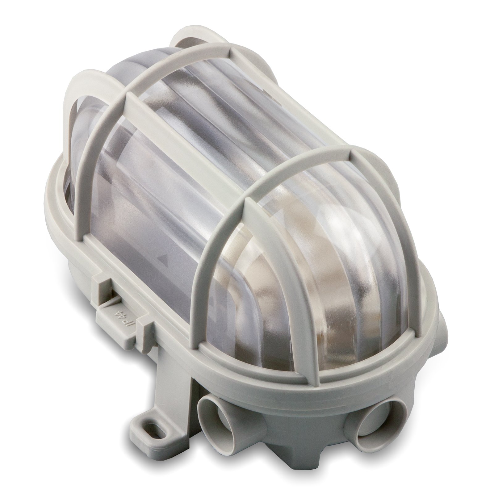 Plafon. con Gabbia Tecnopol. 40W GRIGIA