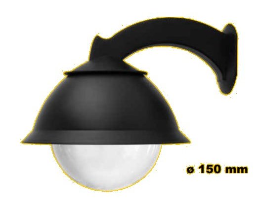 GLOBOLUX V - GLOBO D.150MM CON MENSOLA 6932