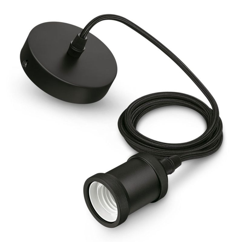 VINTAGE CORD PENDANT BLACK