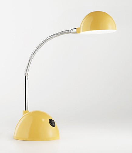 Lampada da tavolo base FLEX LED GIALLA 5W 500Lm 3000°K