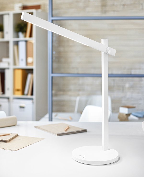 Lampada da tavolo LED 3000°/4500°/6500°K TRI-color selezionabile BIANCO 5W 300Lm