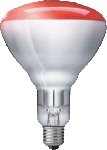 BR125 IR 150W E27 230-250V Red 1CT/10